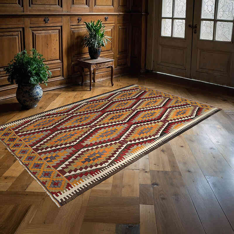 Vintage Mut Kilimi - 153 cm x 250 cm - K0069074