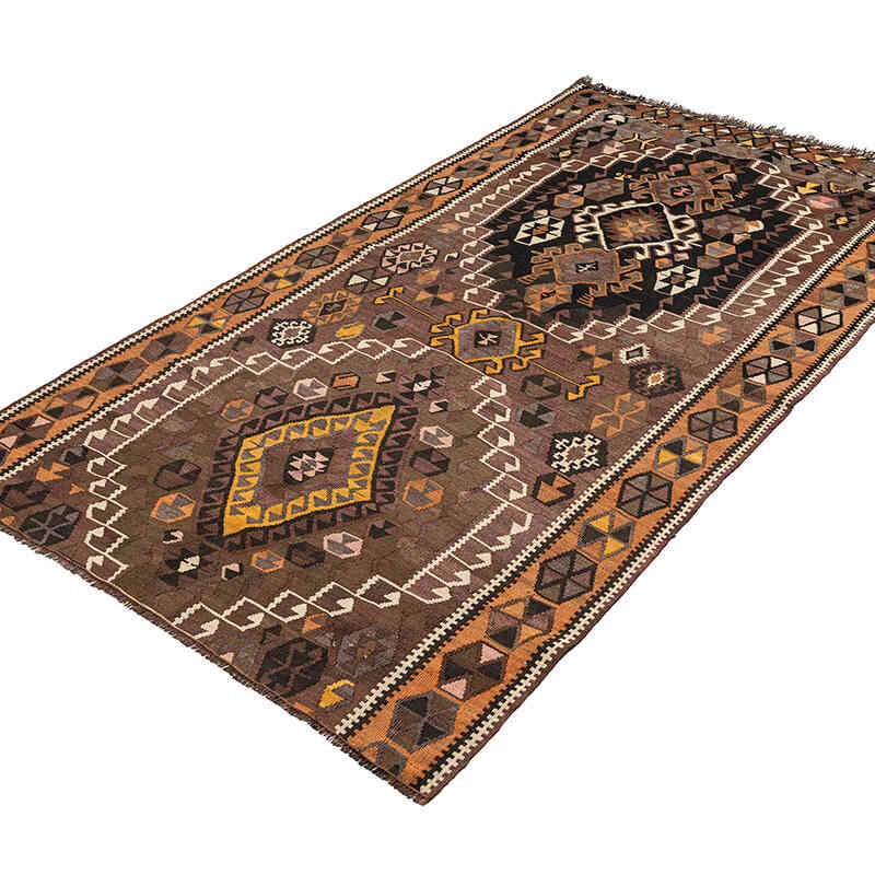 Vintage Kars Kilim Rug - 4' 1" x 7'  (49" x 84") - K0069089