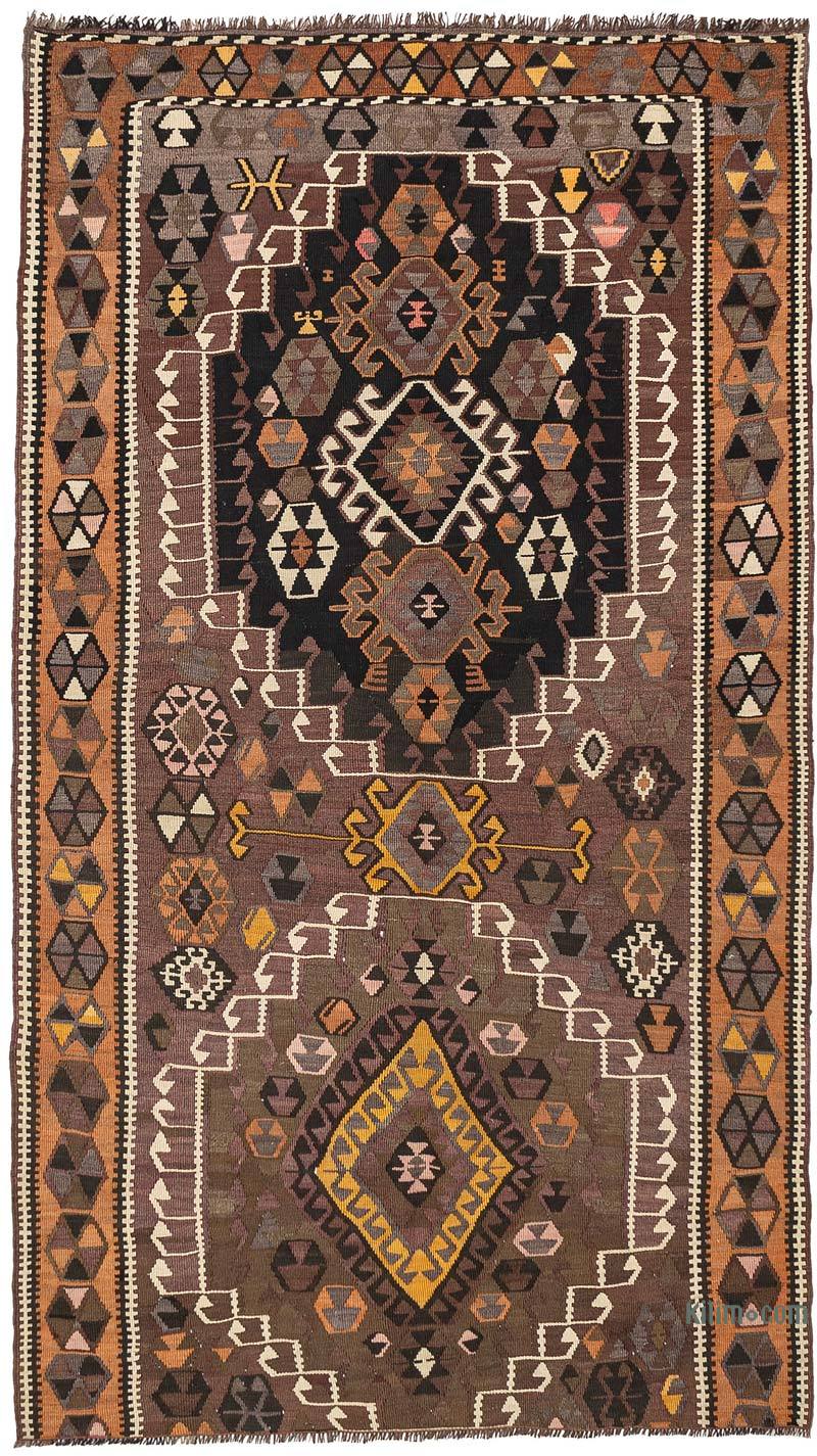 Vintage Kars Kilim Rug - 4' 1" x 7'  (49" x 84") - K0069089