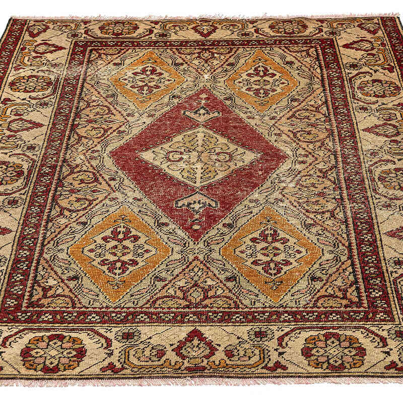 El Dokuma Vintage Halı - 120 cm x 172 cm - K0069107