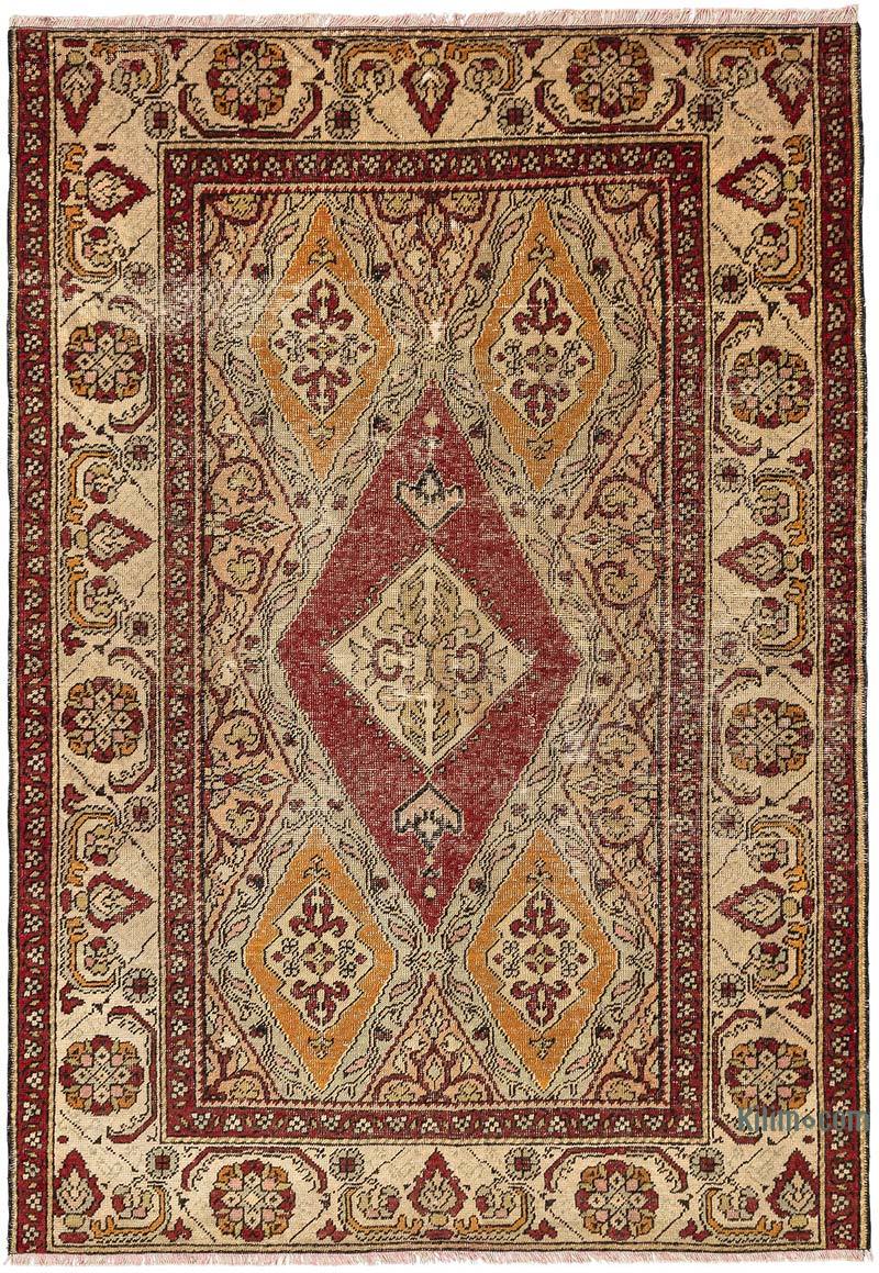 El Dokuma Vintage Halı - 120 cm x 172 cm - K0069107