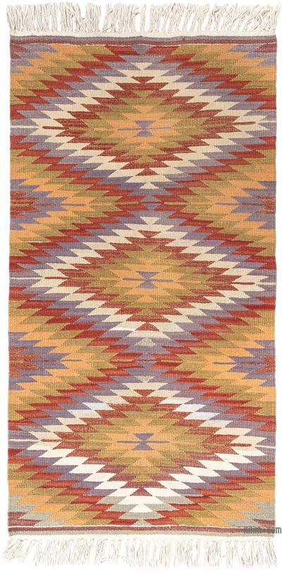 Vintage Afyon Kilim Rug - 2' 6" x 4' 8" (30" x 56")