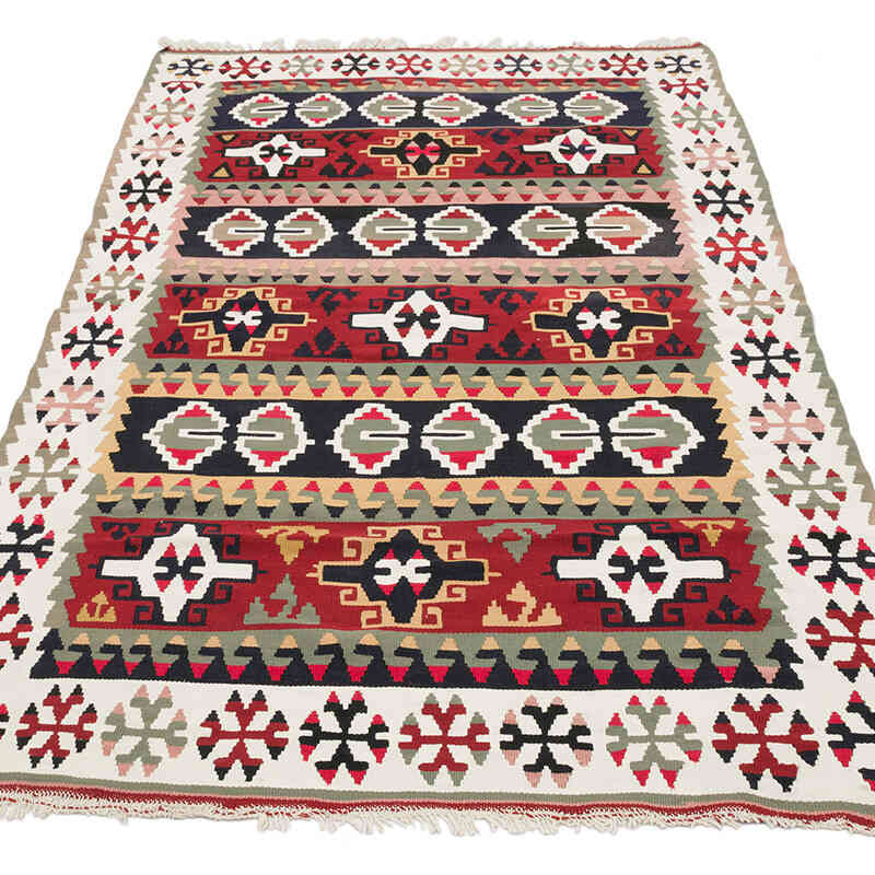 Vintage Turkish Kilim Rug - 3' 4" x 5' 10" (40" x 70") - K0069353