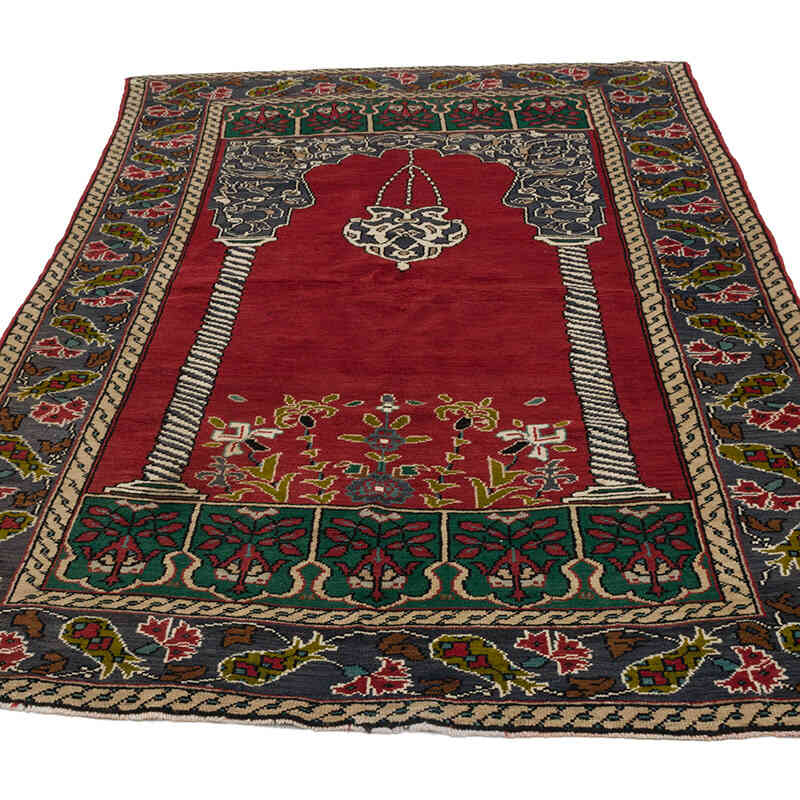 Vintage Turkish Hand-Knotted Rug - 4' 2" x 6' 10" (50" x 82") - K0069357