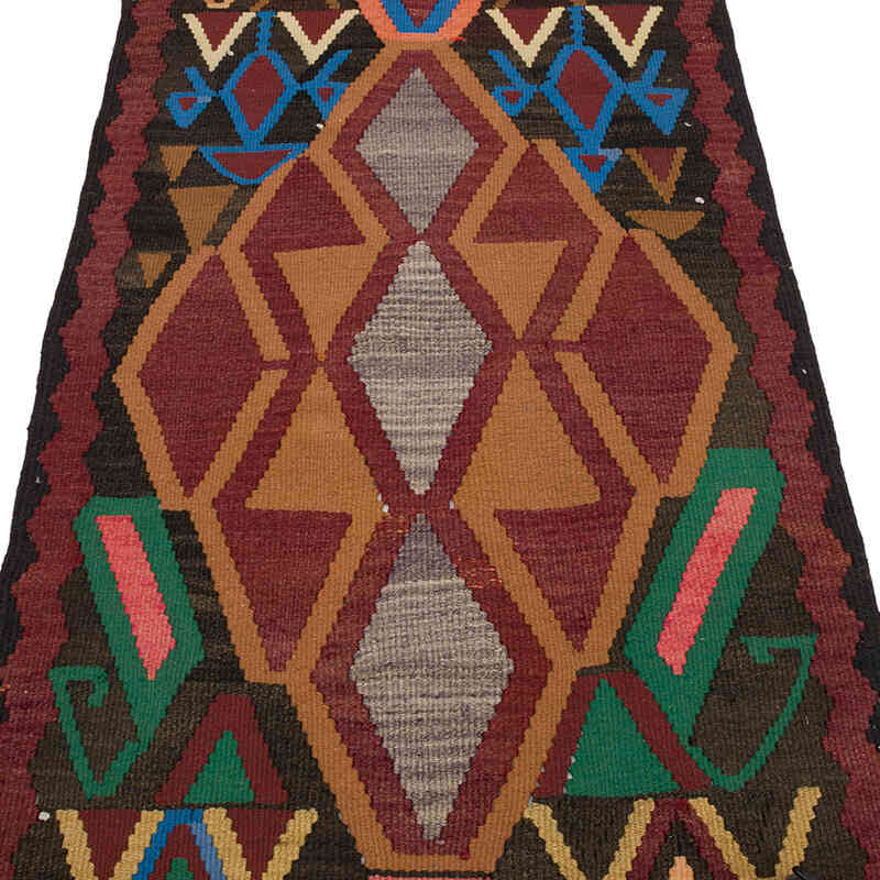 Vintage Anadolu Herki Kilim Yolluk - 92 cm x 380 cm - K0069358