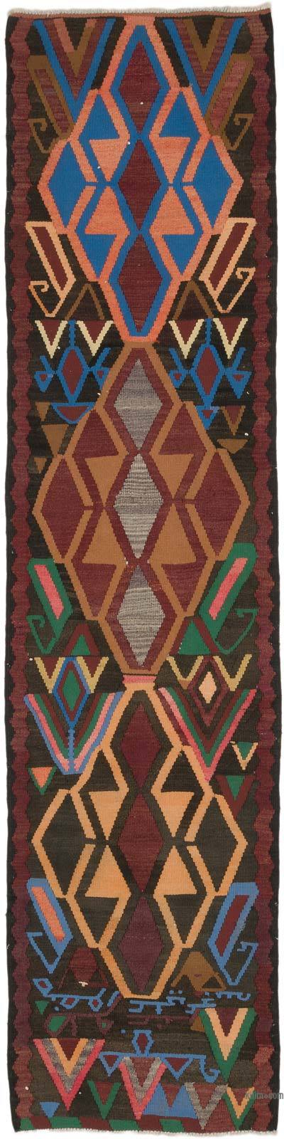 Kilim Vintage Herki de Pasillo - 92 cm x 380 cm