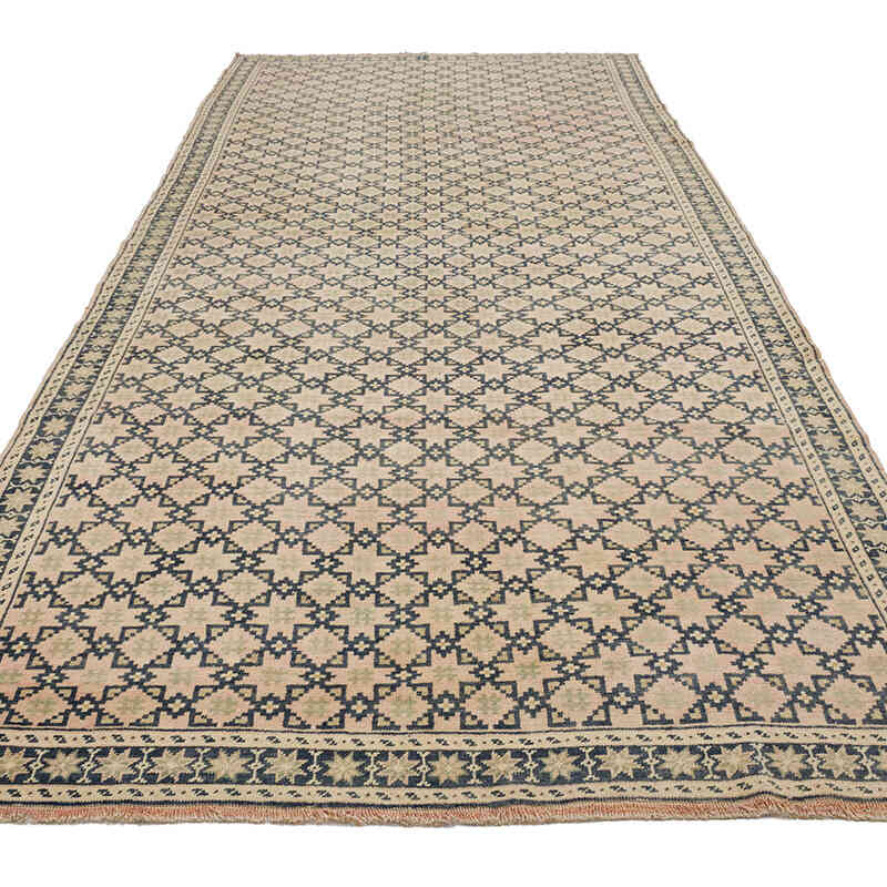 Vintage Turkish Hand-Knotted Rug - 5' 1" x 11' 7" (61" x 139") - K0069359