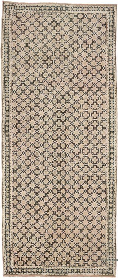 Vintage Turkish Hand-Knotted Rug - 5' 1" x 11' 7" (61" x 139")