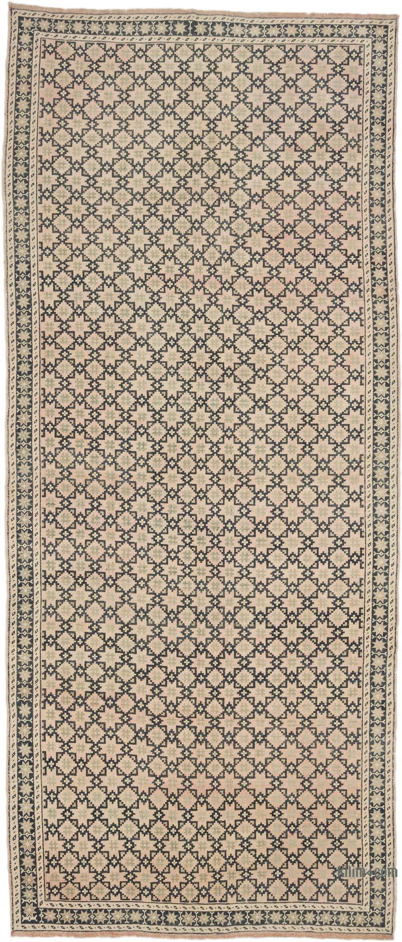 Vintage Turkish Hand-Knotted Rug - 5' 1" x 11' 7" (61" x 139") - K0069359