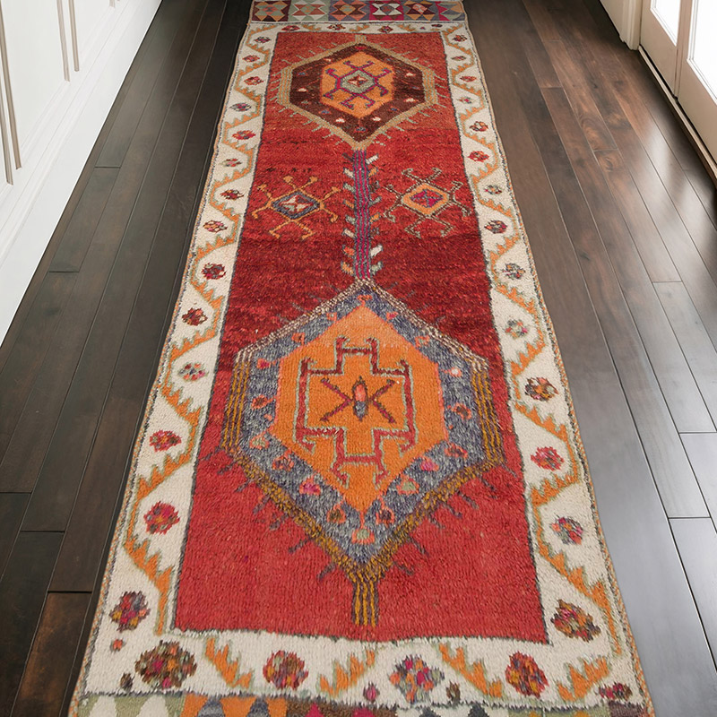Vintage Anadolu Yolluk - 122 cm x 326 cm - K0069361
