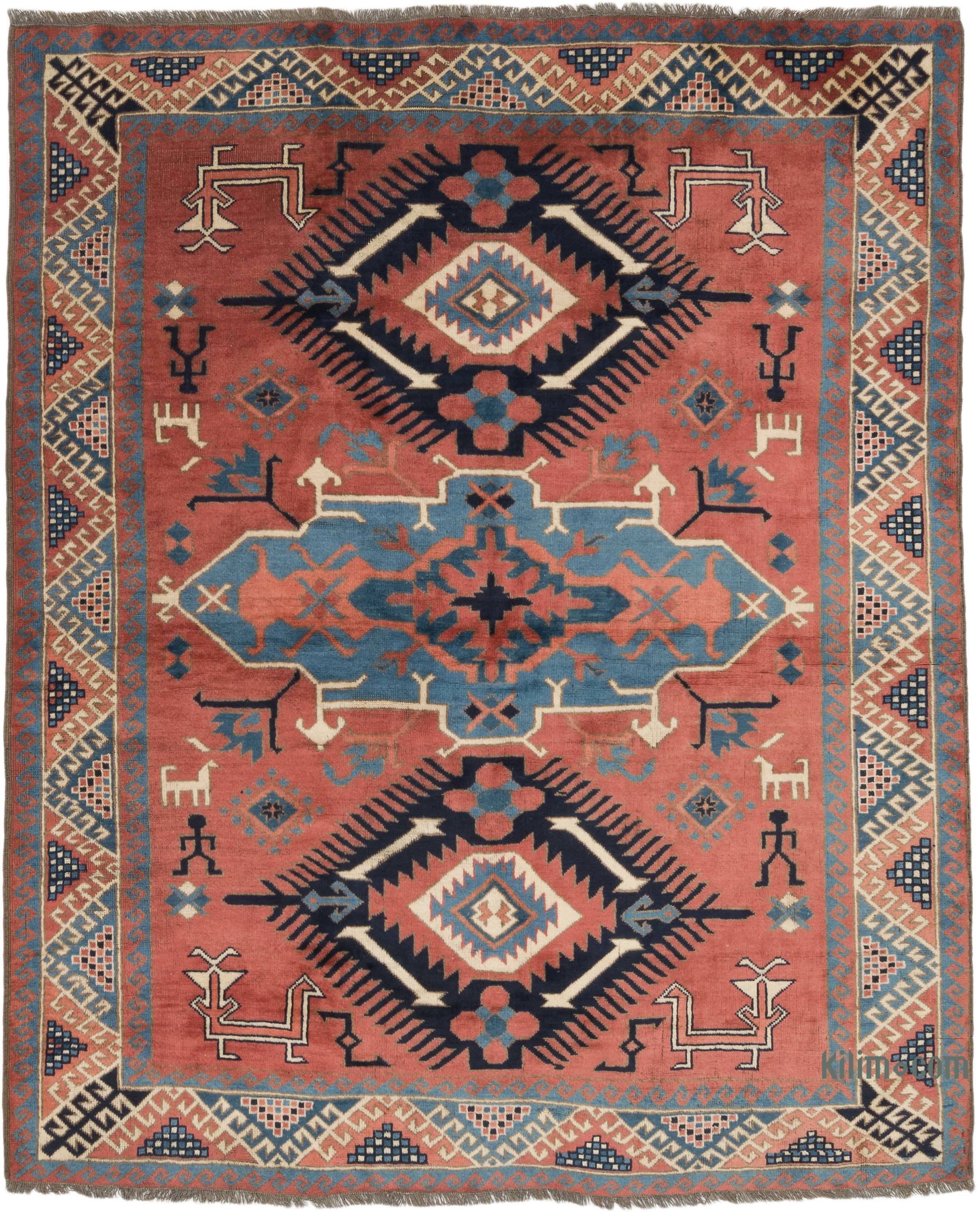 K0069879 Vintage Turkish Hand-Knotted Rug - 2' 4 x 3' 2 (28 x 38)  The  Source for Vintage Rugs, Tribal Kilim Rugs, Wool Turkish Rugs, Overdyed  Persian Rugs, Runner Rugs, Patchwork
