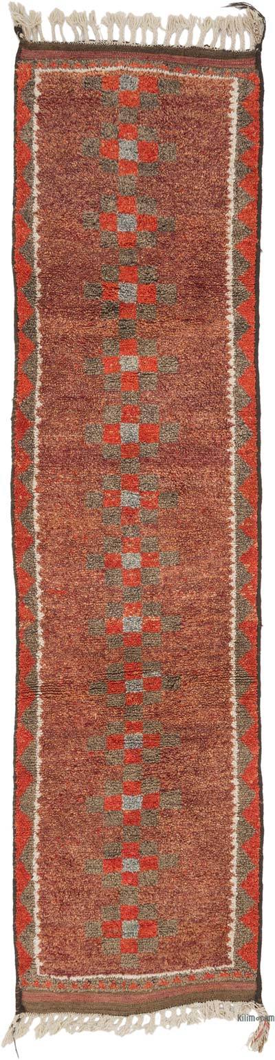 Vintage Tribal Runner Rug - 2' 11" x 11' 4" (35" x 136")