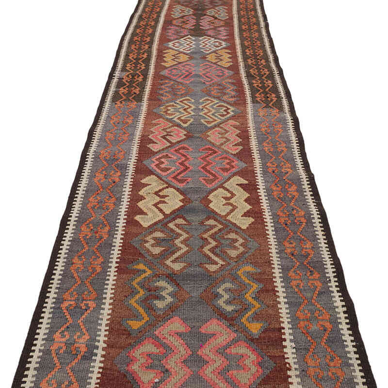Vintage Anadolu Kilim Yolluk - 84 cm x 378 cm - K0069367