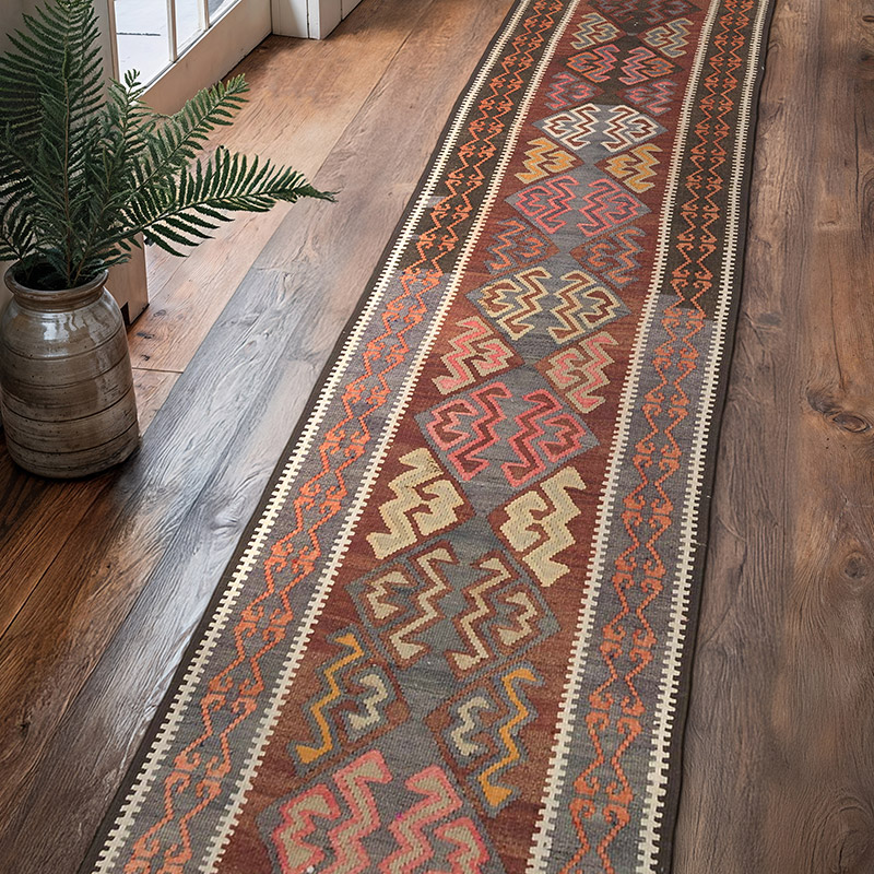 Vintage Anadolu Kilim Yolluk - 84 cm x 378 cm - K0069367