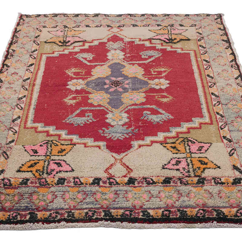 Alfombra Vintage Turca Anudada a Mano - 116 cm x 176 cm - K0069368
