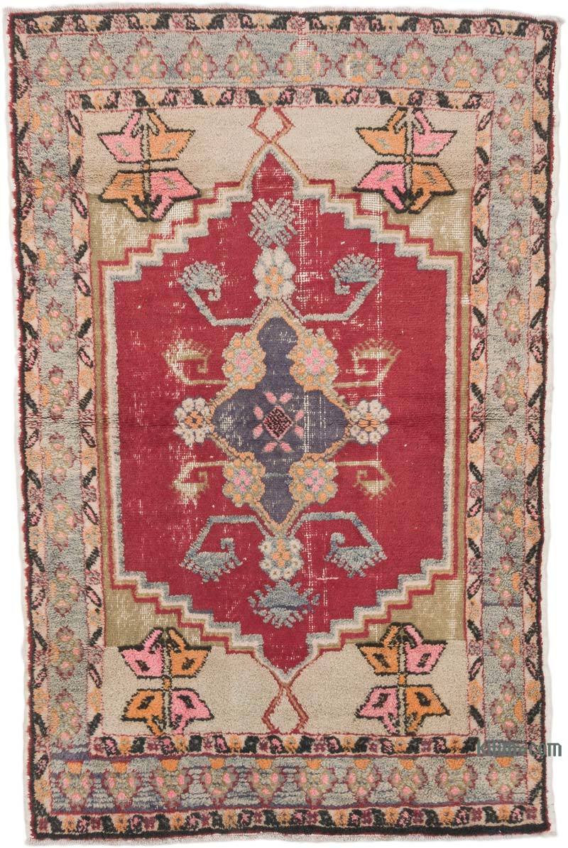 Alfombra Vintage Turca Anudada a Mano - 116 cm x 176 cm - K0069368