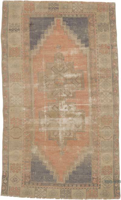 El Dokuma Vintage Halı - 112 cm x 184 cm