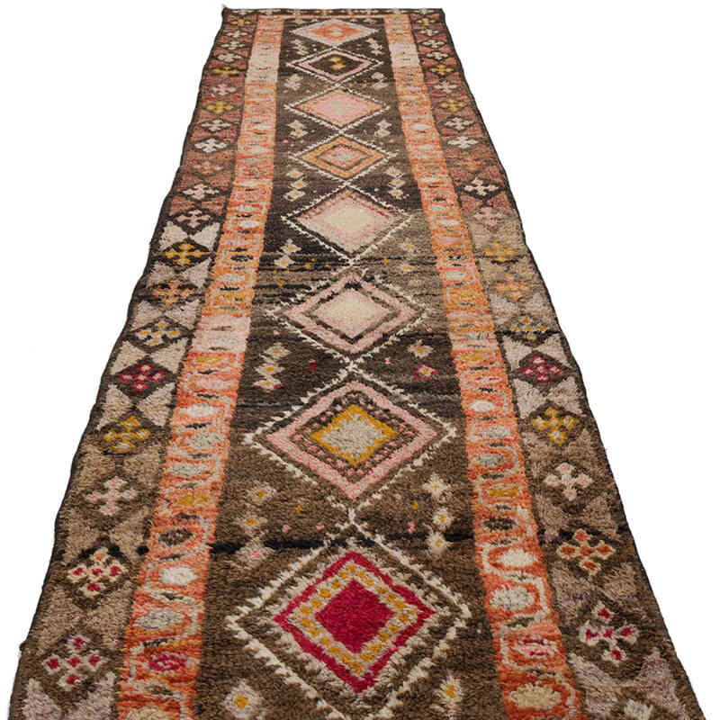 Vintage Tribal Runner Rug - 2' 11" x 12' 11" (35" x 155") - K0069372