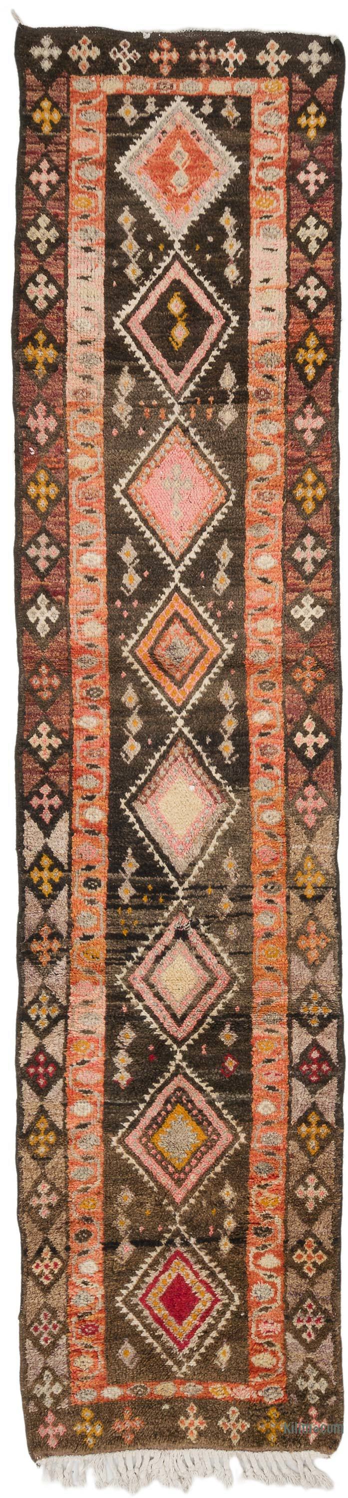 Vintage Tribal Runner Rug - 2' 11" x 12' 11" (35" x 155") - K0069372