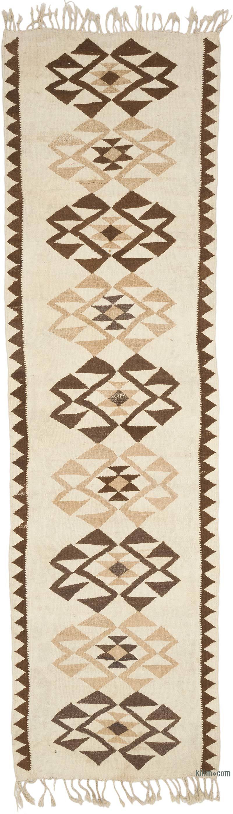 Vintage Anadolu Kilim Yolluk - 100 cm x 326 cm - K0069375