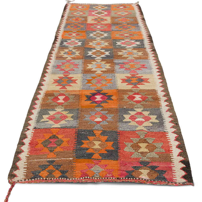 Vintage Anadolu Kilim Yolluk - 90 cm x 270 cm - K0069382