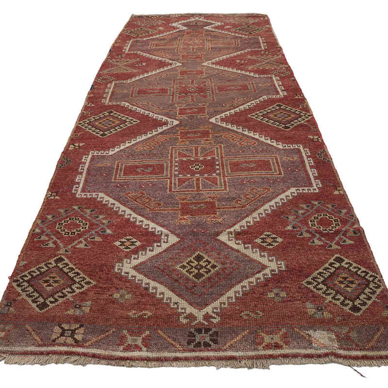 El Dokuma Vintage Halı - 118 cm x 347 cm - K0069384