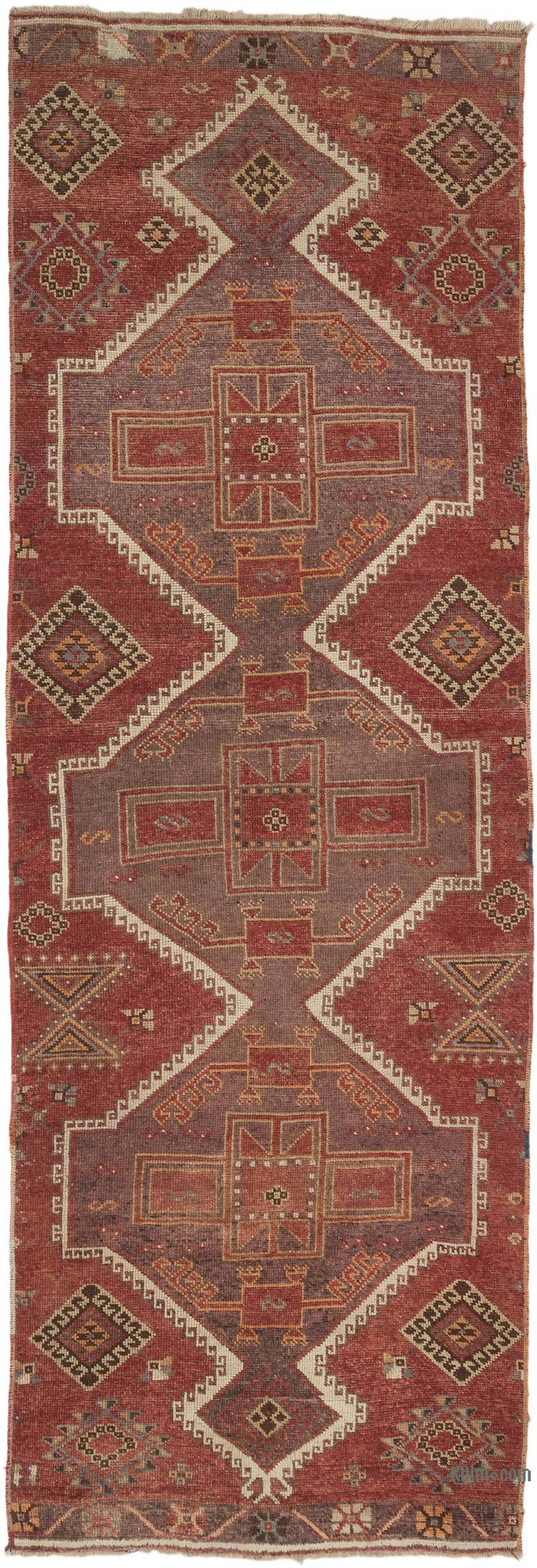 El Dokuma Vintage Halı - 118 cm x 347 cm - K0069384