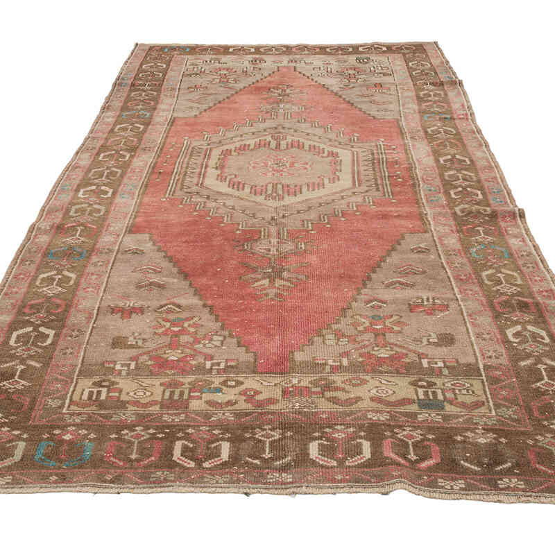 Alfombra Vintage Turca Anudada a Mano - 135 cm x 267 cm - K0069385