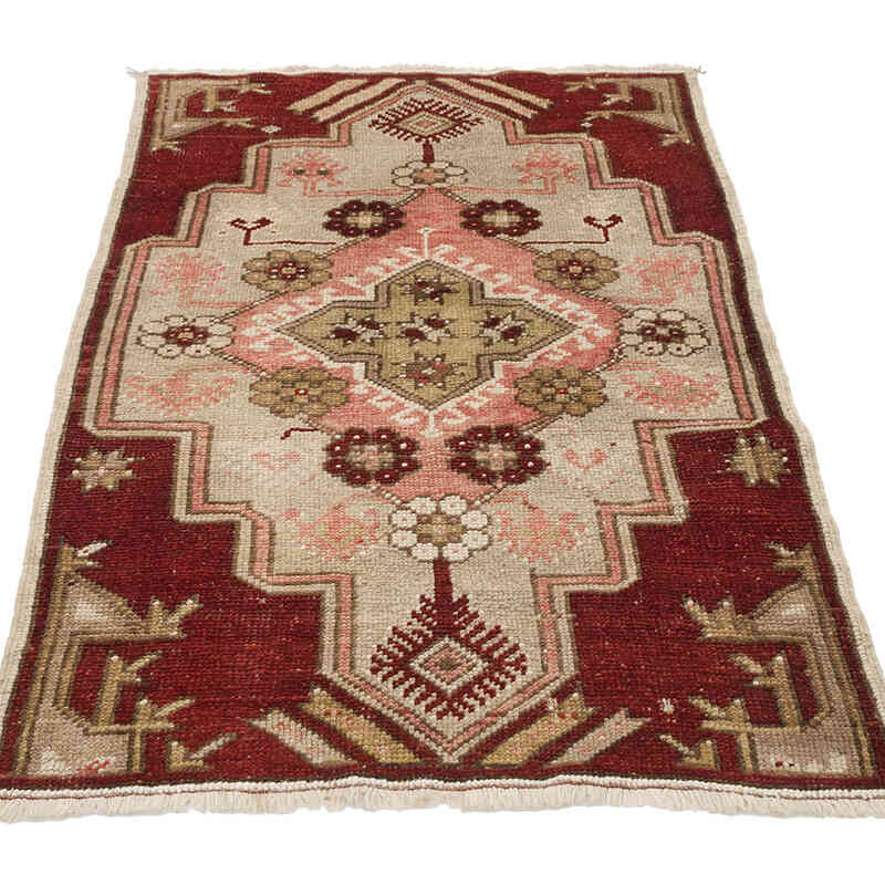 Alfombra Vintage Turca Anudada a Mano - 78 cm x 133 cm - K0069390