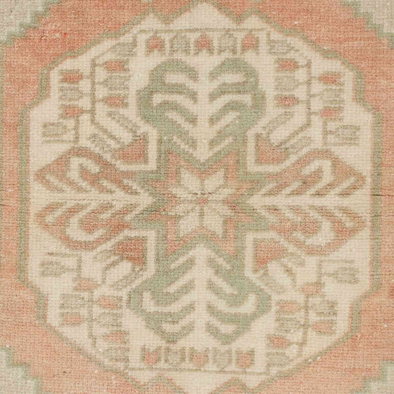 El Dokuma Vintage Halı - 52 cm x 89 cm - K0069391