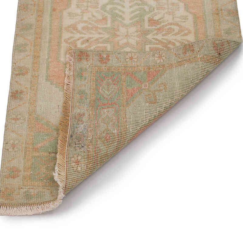 El Dokuma Vintage Halı - 52 cm x 89 cm - K0069391