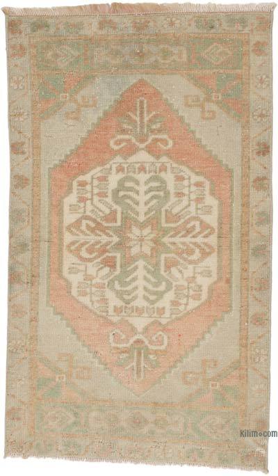 Vintage Turkish Hand-Knotted Rug - 1' 8" x 2' 11" (20" x 35")