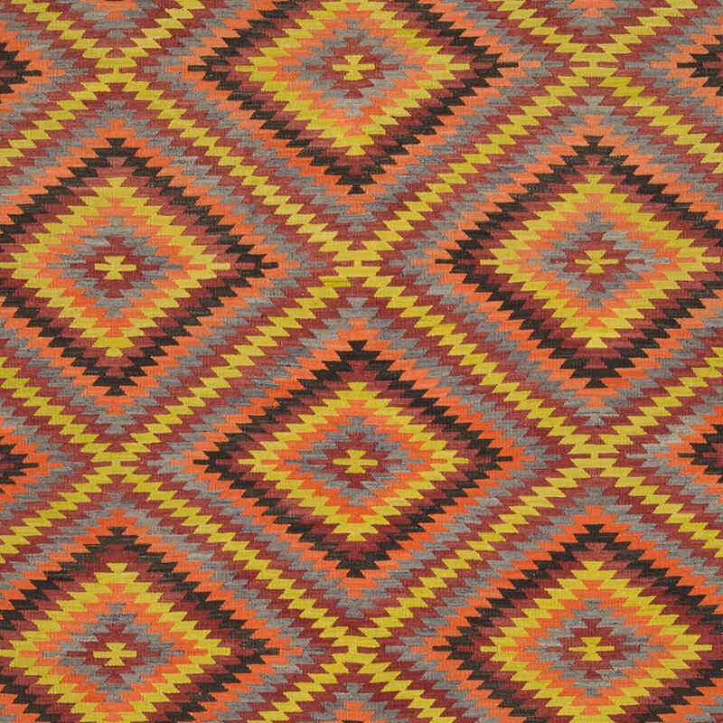 Vintage Afyon Kilim Rug - 5' 7" x 9' 3" (67" x 111") - K0069395