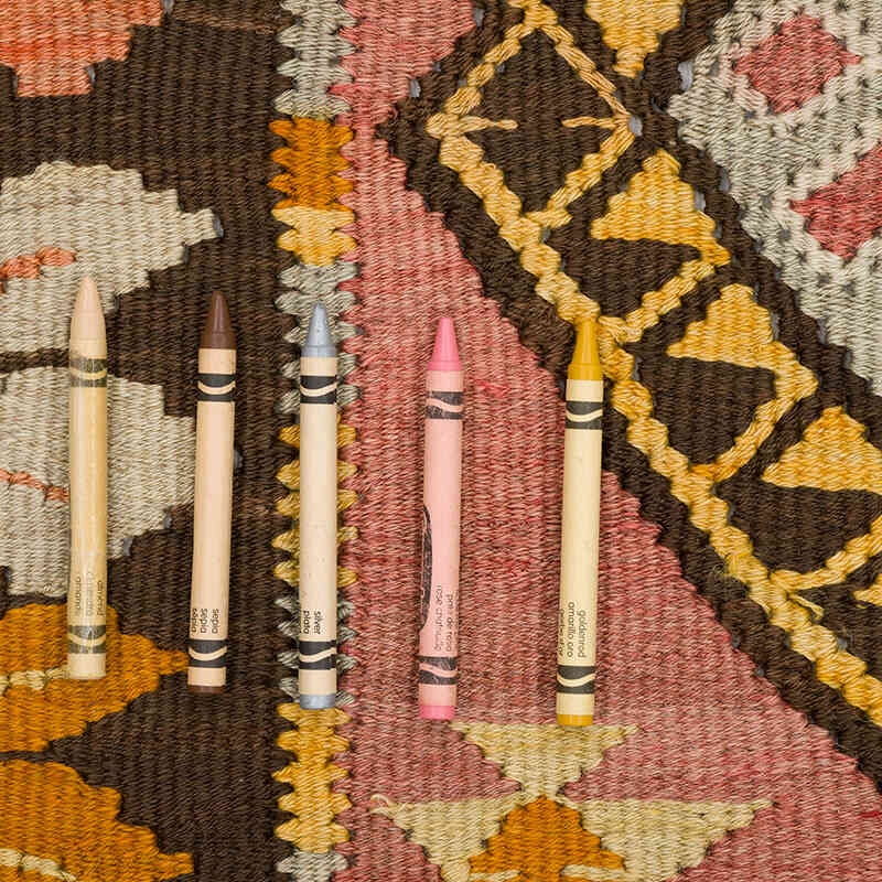 Alfombra Vintage Artvin Kilim - 128 cm x 336 cm - K0069398