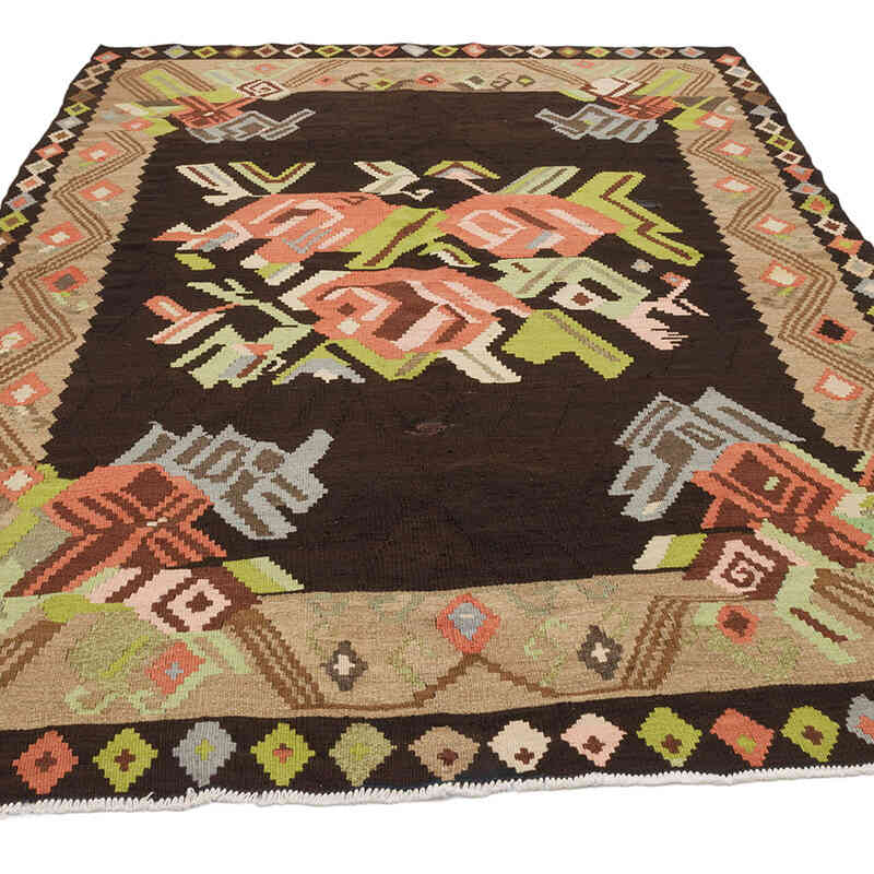 Vintage Bardiz Kilim Rug - 6' 6" x 8' 5" (78" x 101") - K0069399