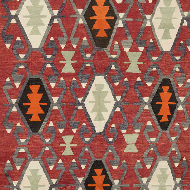 Vintage Denizli Kilim Rug - 6' 3" x 10' 11" (75" x 131") - K0069403