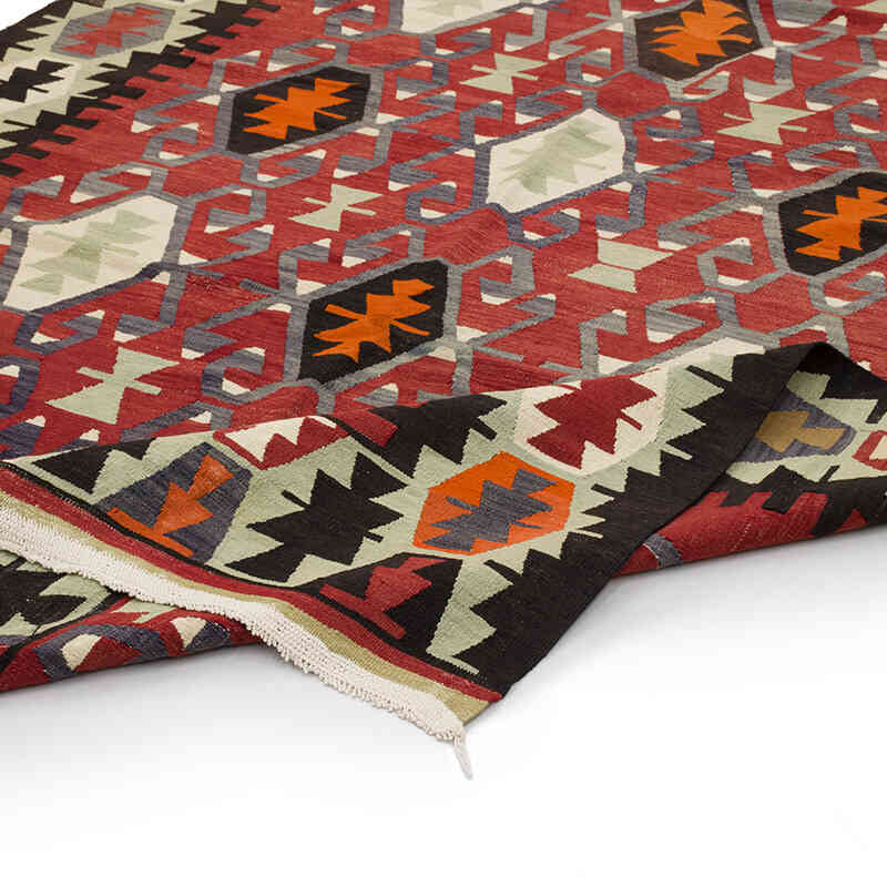 Vintage Denizli Kilim Rug - 6' 3" x 10' 11" (75" x 131") - K0069403