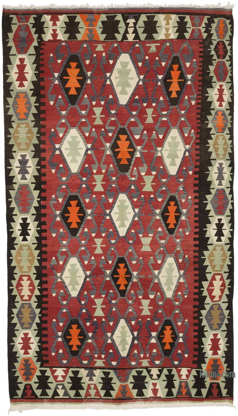 Vintage Denizli Kilim Rug - 6' 3" x 10' 11" (75" x 131") - K0069403