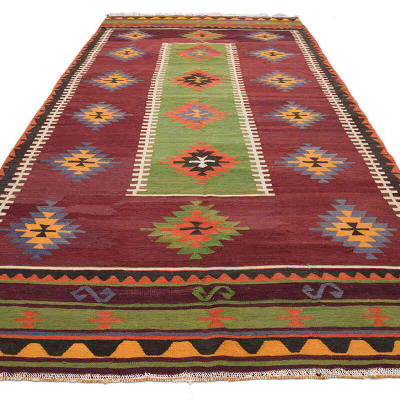 Alfombra Vintage Manisa Kilim - 184 cm x 374 cm - K0069405