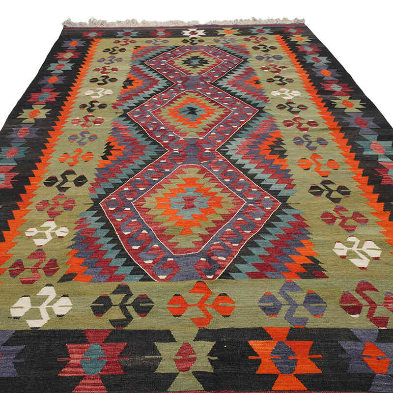 Alfombra Vintage Denizli Kilim - 183 cm x 338 cm - K0069409