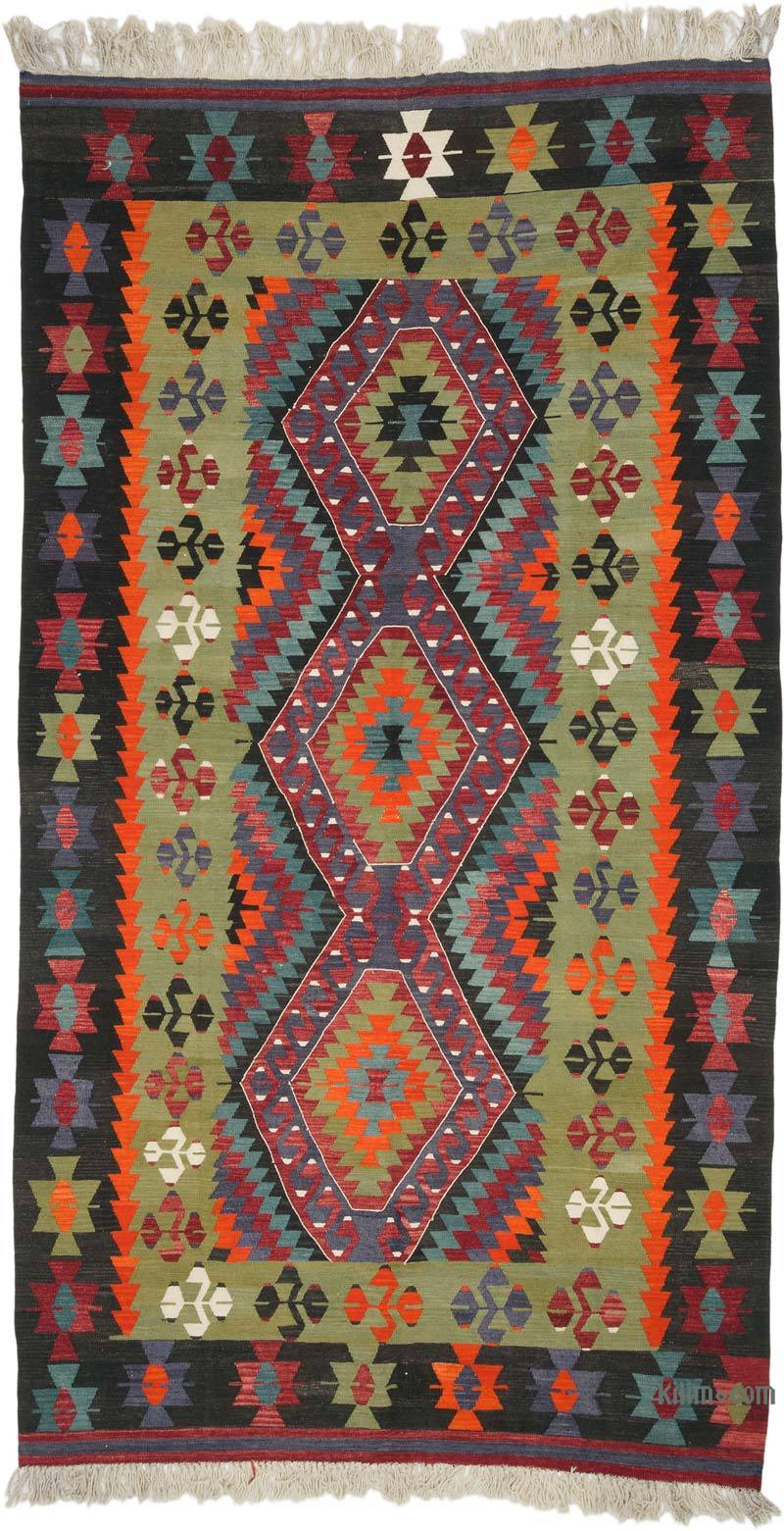 Alfombra Vintage Denizli Kilim - 183 cm x 338 cm - K0069409