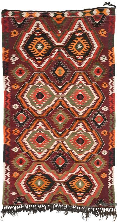Vintage Mut Kilim Rug - 4' 9" x 8' 5" (57" x 101")