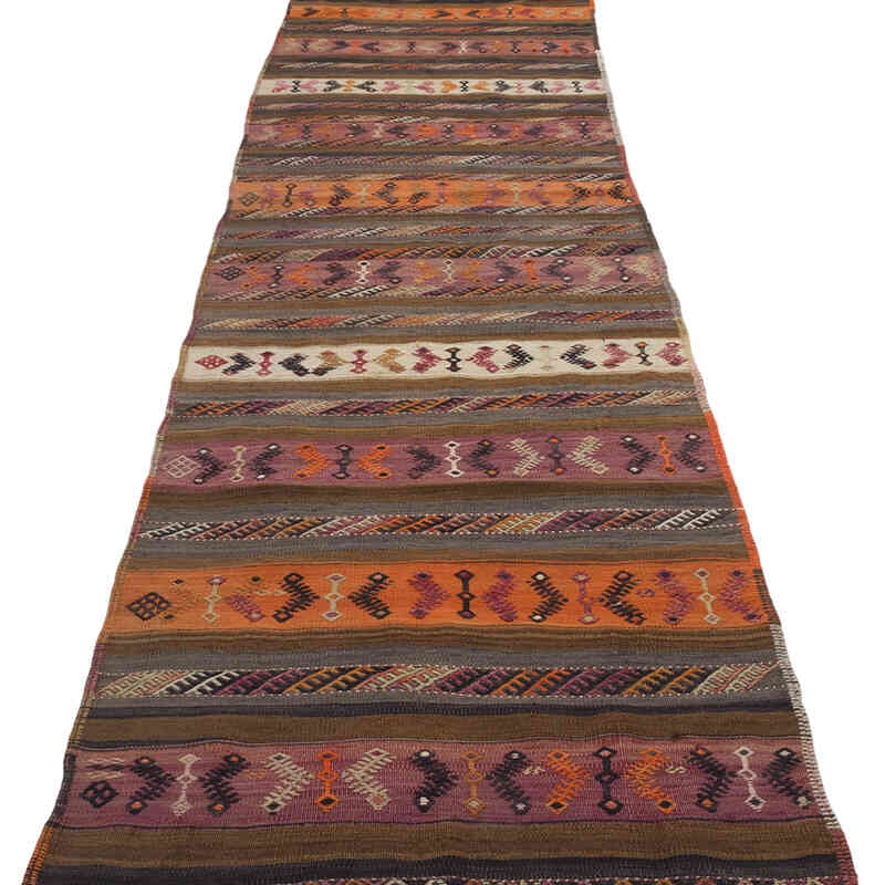 Vintage Malatya Kilim Runner - 2' 7" x 10' 9" (31" x 129") - K0069430