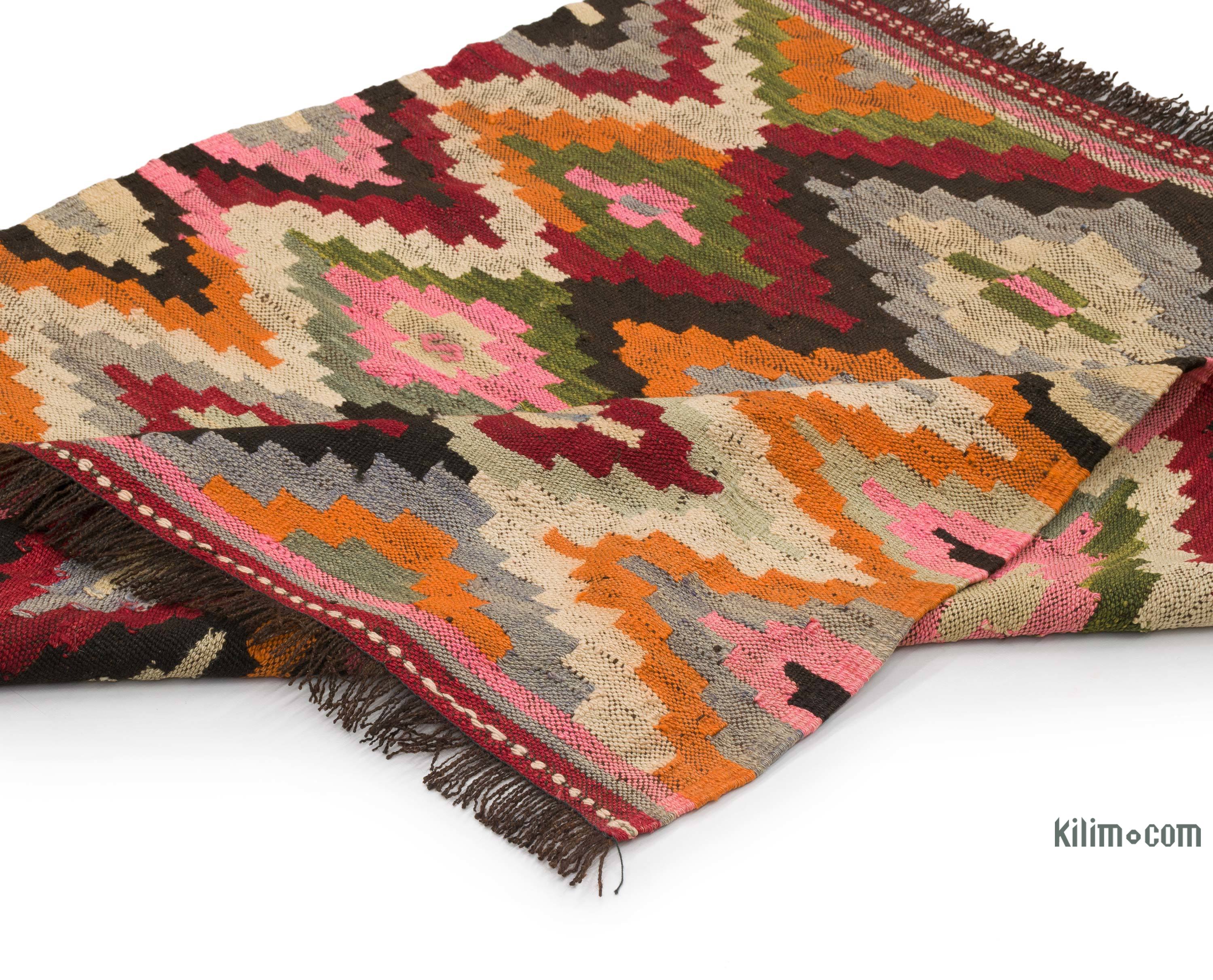K0068186 Vintage Afyon Kilim Rug - 3' 4 x 4' 8 (40 x 56)  The Source  for Vintage Rugs, Tribal Kilim Rugs, Wool Turkish Rugs, Overdyed Persian  Rugs, Runner Rugs, Patchwork