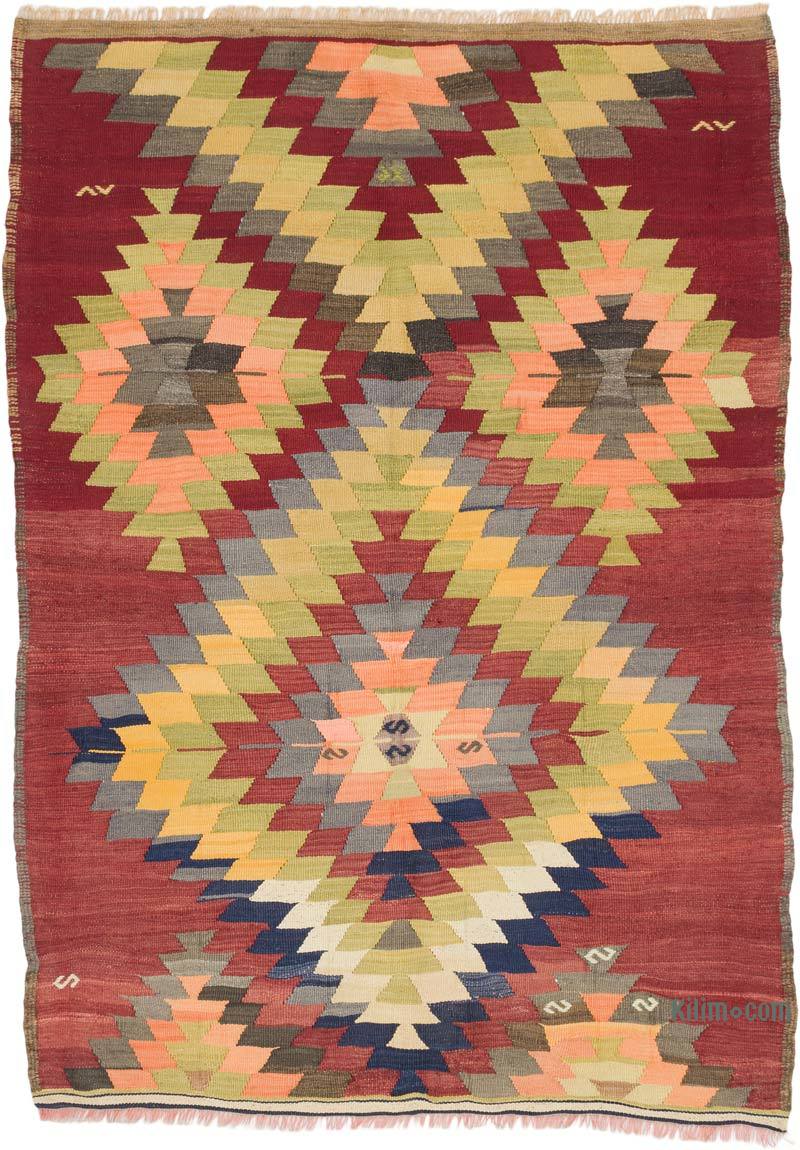 Vintage Konya Kilim Rug - 3' 4" x 4' 10" (40" x 58") - K0069442