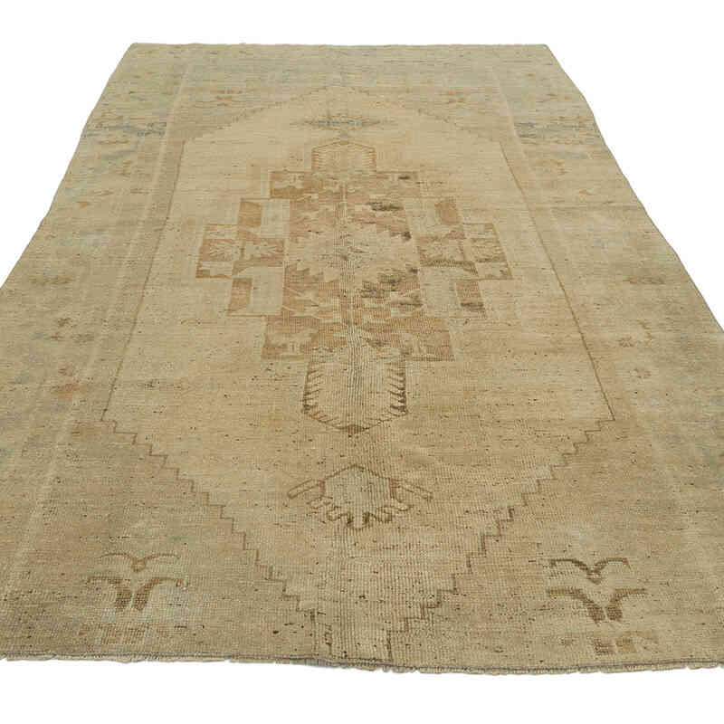 Alfombra Vintage Turca Anudada a Mano - 153 cm x 272 cm - K0069455