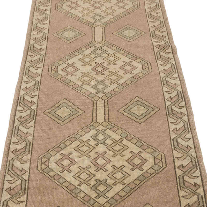 Vintage Turkish Hand-Knotted Runner - 2' 8" x 10' 9" (32" x 129") - K0069456