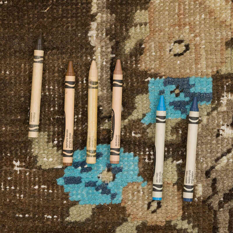 Vintage Turkish Hand-Knotted Rug - 6' 9" x 9' 3" (81" x 111") - K0069457