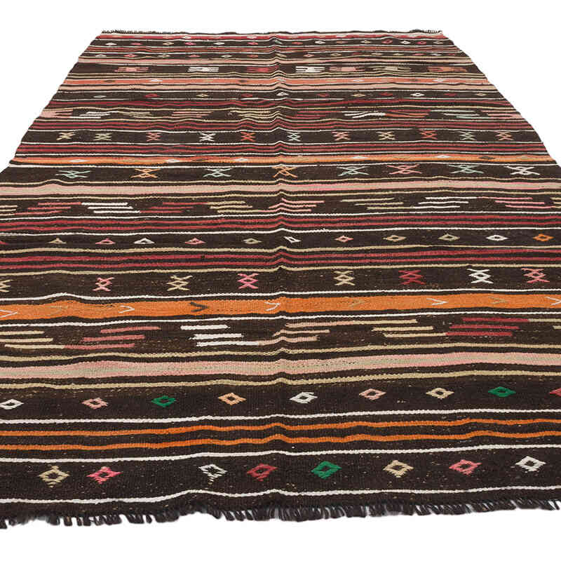 Vintage Anatolian Kilim Rug - 6' 1" x 10' 10" (73" x 130") - K0069467