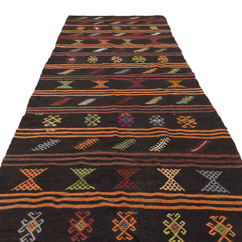 Vintage Anatolian Kilim Runner - 4' 4" x 13' 3" (52" x 159") - K0069478